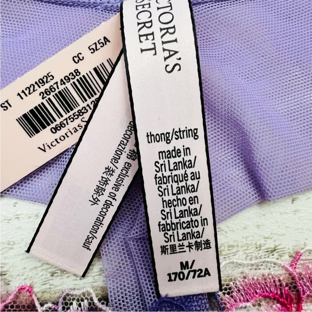 Victoria’s Secret Floral Lace Thong Medium - Picture 7 of 7